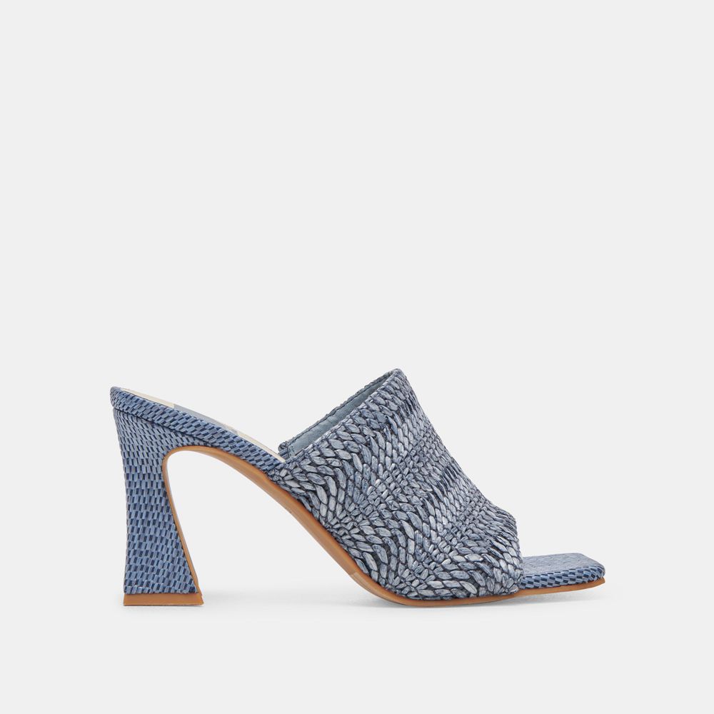 Dolce Vita Novis Woven Women Heels Blue | US-529740JFX