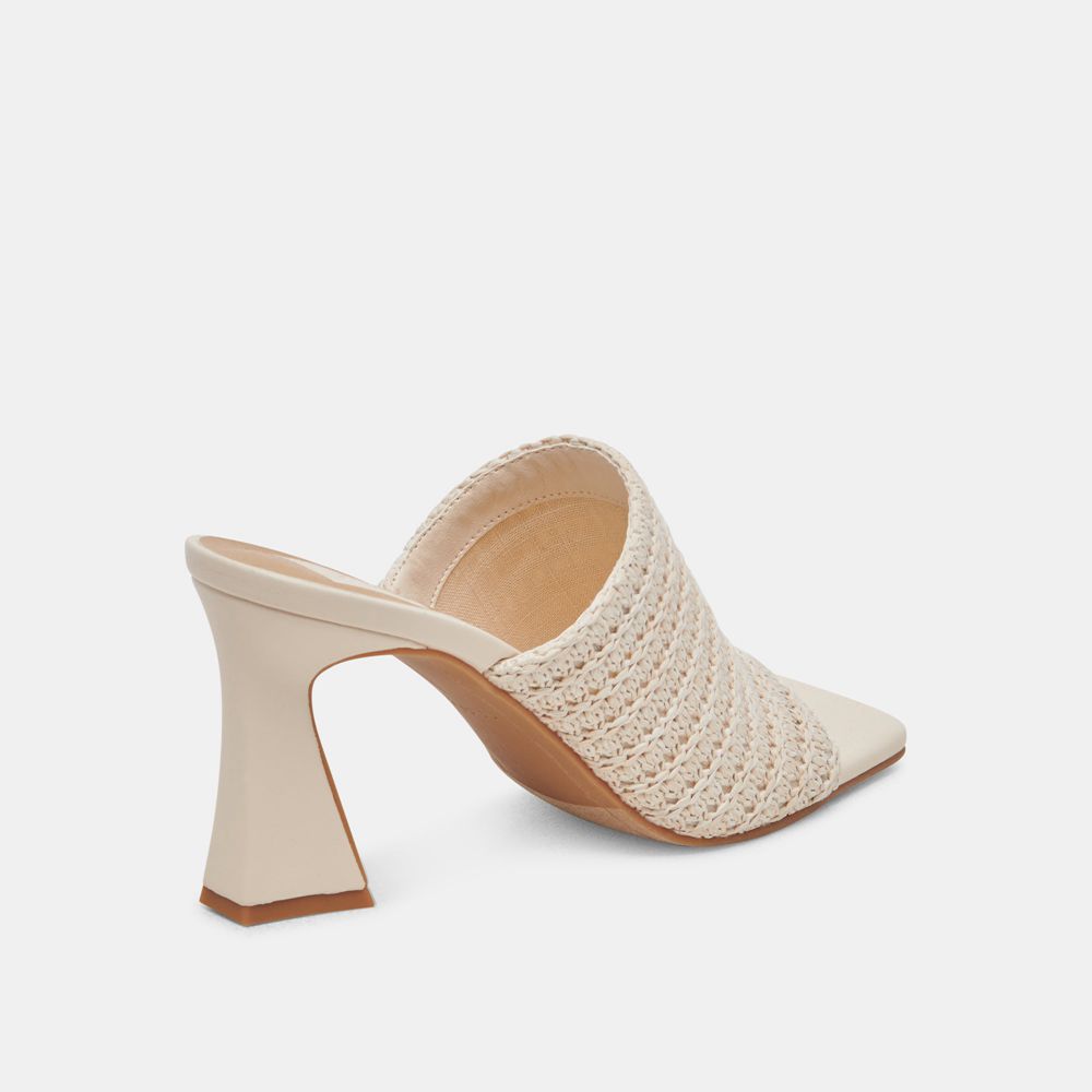 Dolce Vita Novis Woven Women Heels Cream | US-350296JBS