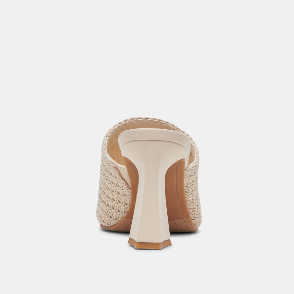 Dolce Vita Novis Woven Women Heels Cream | US-350296JBS