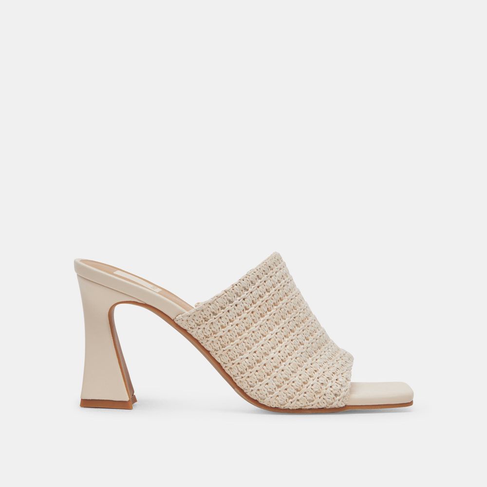 Dolce Vita Novis Woven Women Heels Cream | US-350296JBS