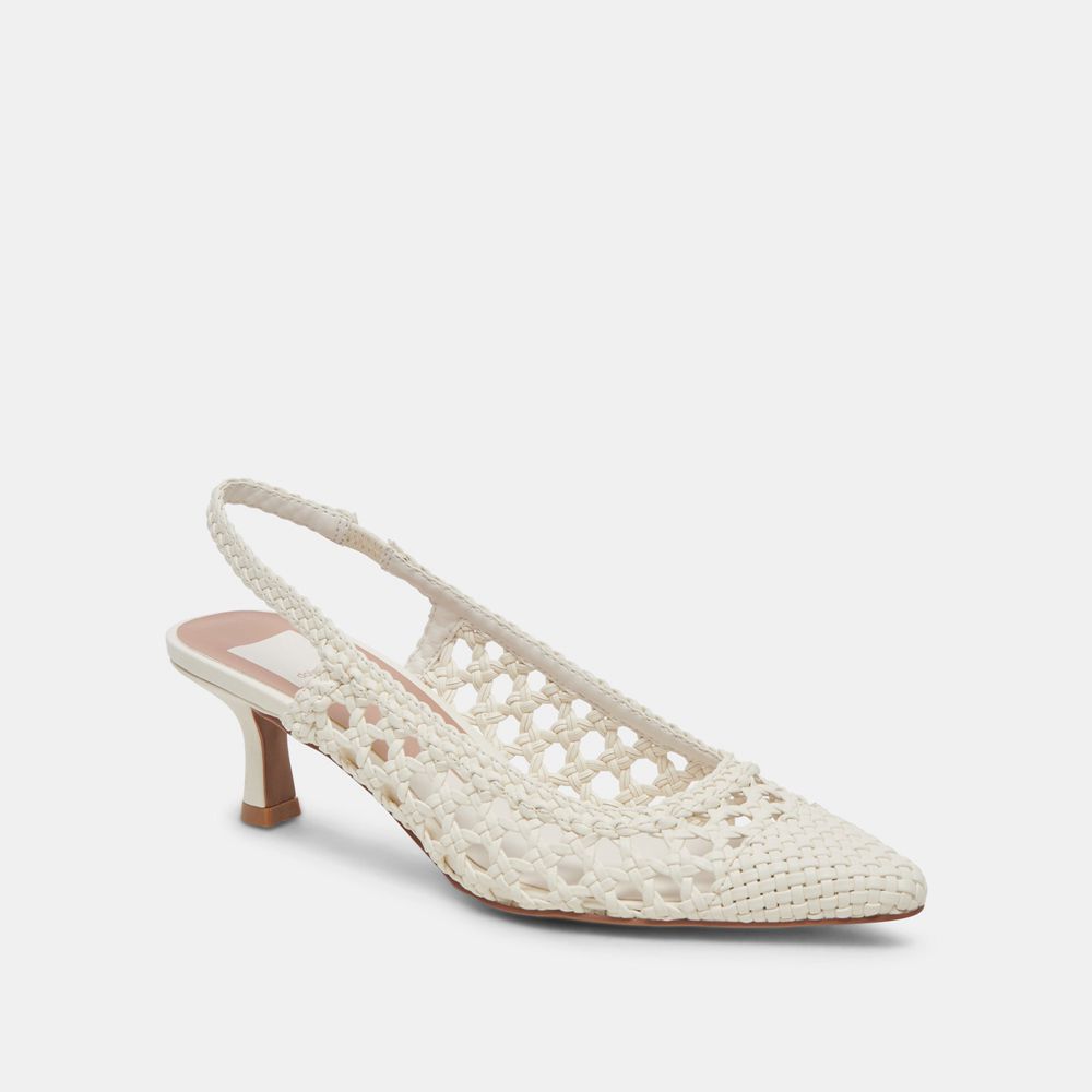 Dolce Vita Olympa Women Heels White | US-679580XAO