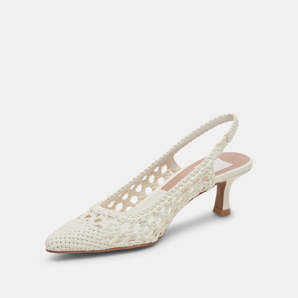 Dolce Vita Olympa Women Heels White | US-679580XAO