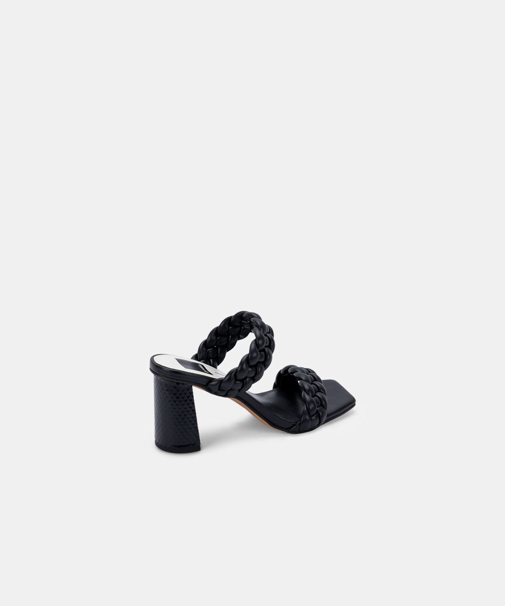 Dolce Vita Paily Stella Women Heels Sandals Black | US-592418RFC