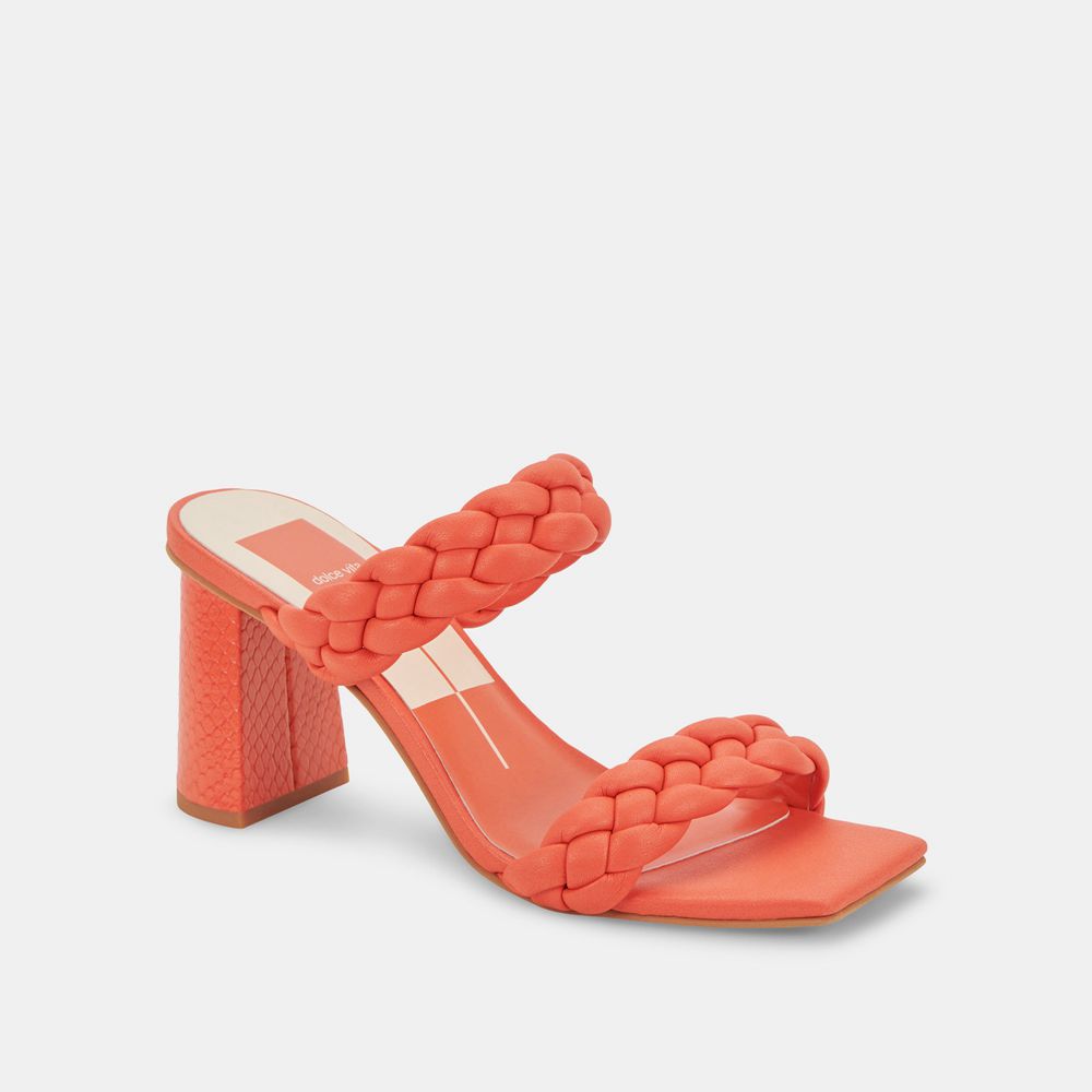 Dolce Vita Paily Women Heels Orange Red | US-760825CZQ