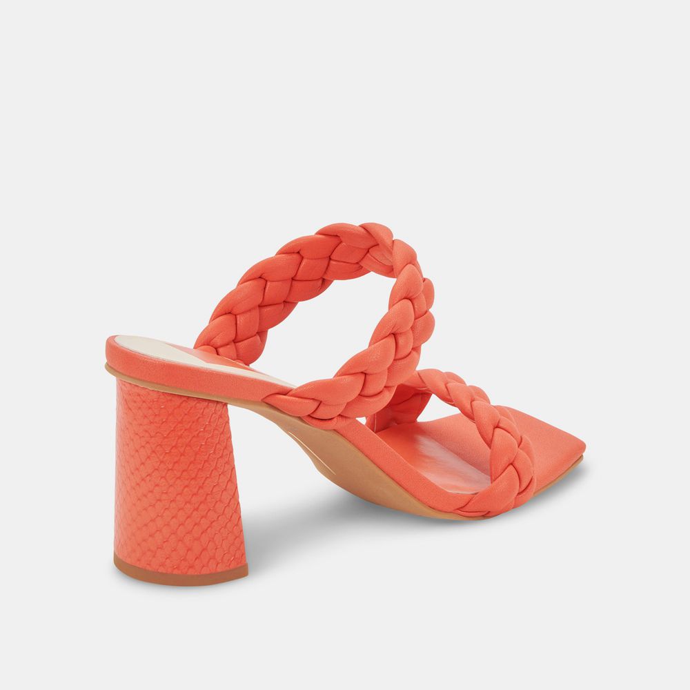 Dolce Vita Paily Women Heels Orange Red | US-760825CZQ