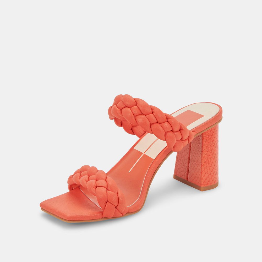 Dolce Vita Paily Women Heels Orange Red | US-760825CZQ