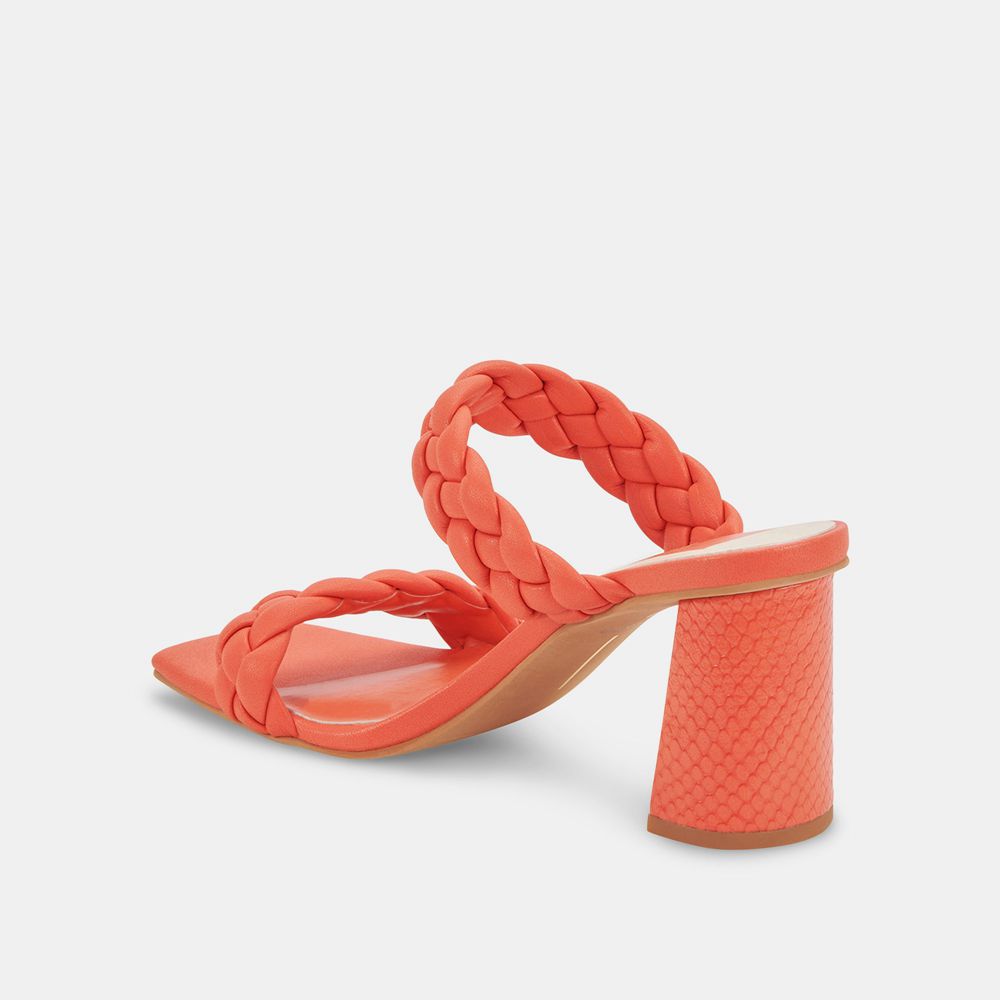 Dolce Vita Paily Women Heels Orange Red | US-760825CZQ