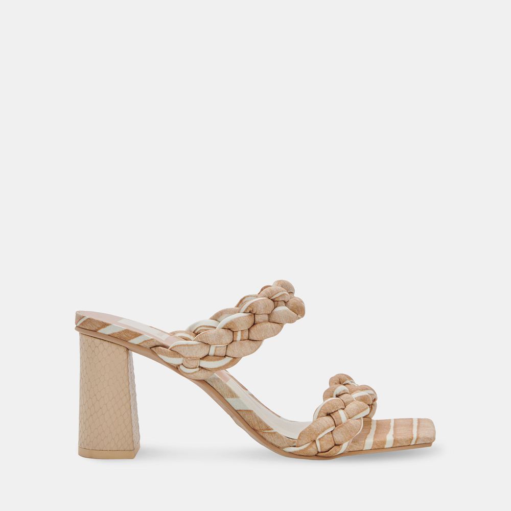 Dolce Vita Paily Women Heels White / Beige | US-581672AGQ