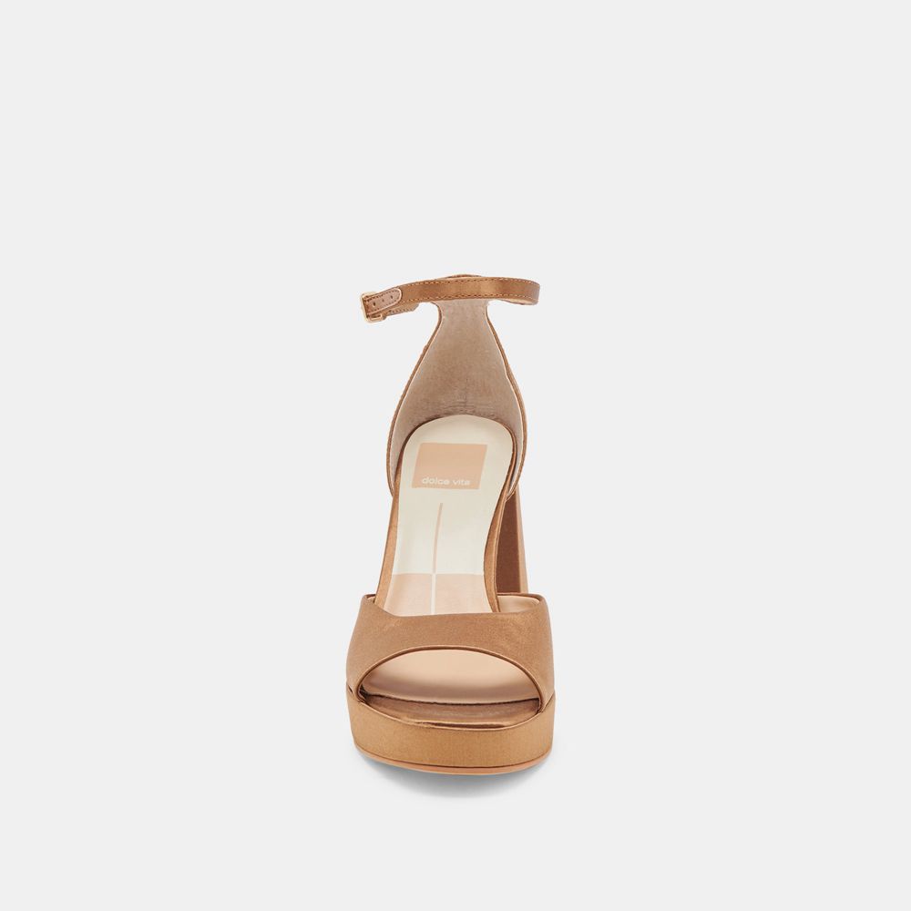 Dolce Vita Pandro Women Heels Brown | US-586724DMF