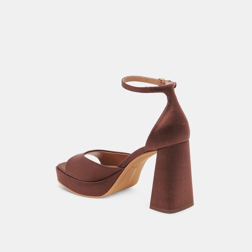 Dolce Vita Pandro Women Heels Chocolate | US-302967RWI