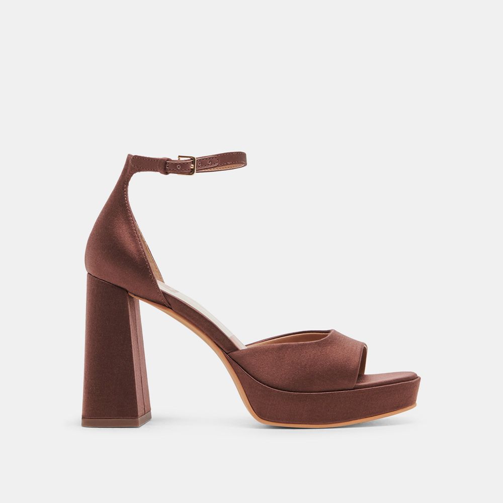 Dolce Vita Pandro Women Heels Chocolate | US-302967RWI