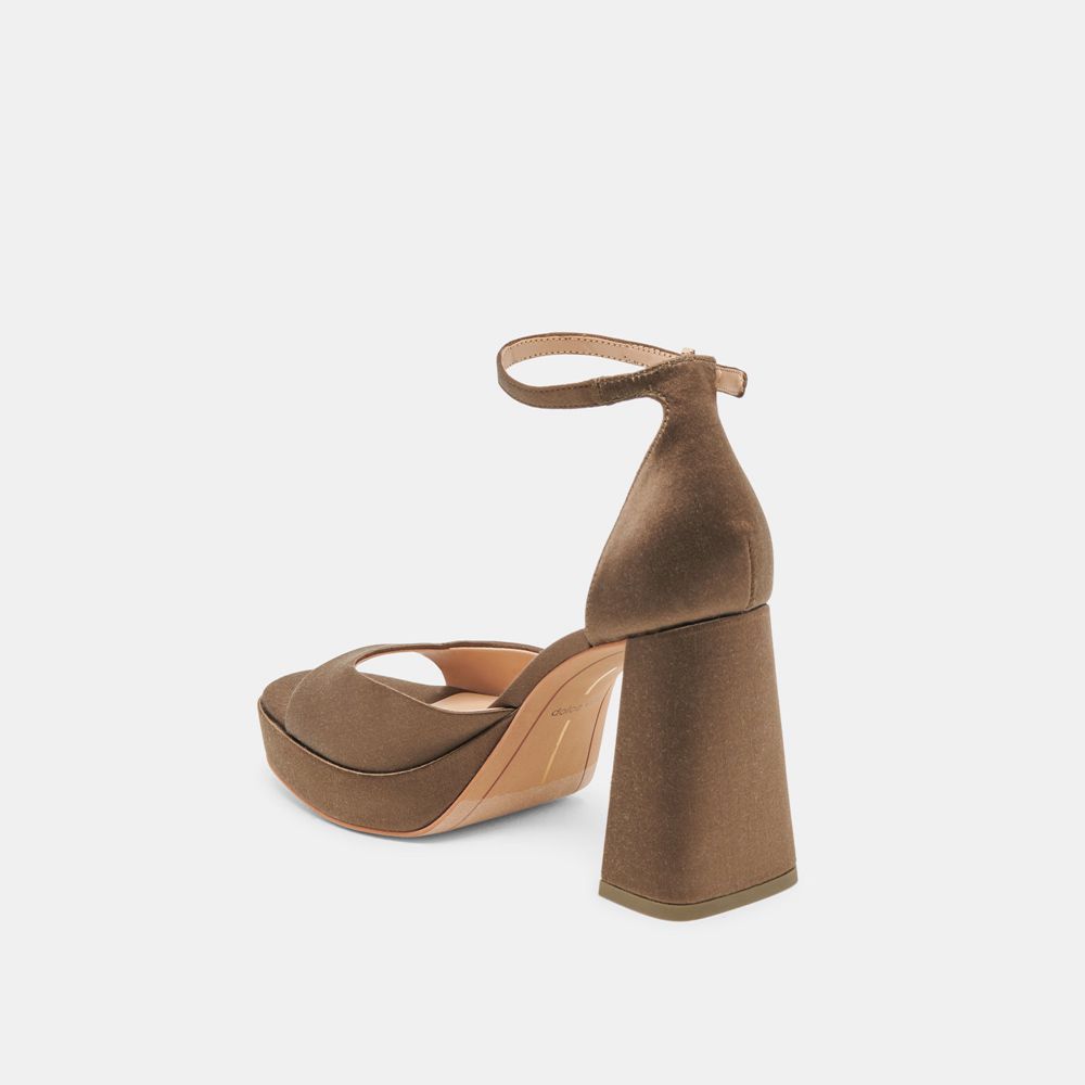 Dolce Vita Pandro Women Heels Olive | US-954327ISZ