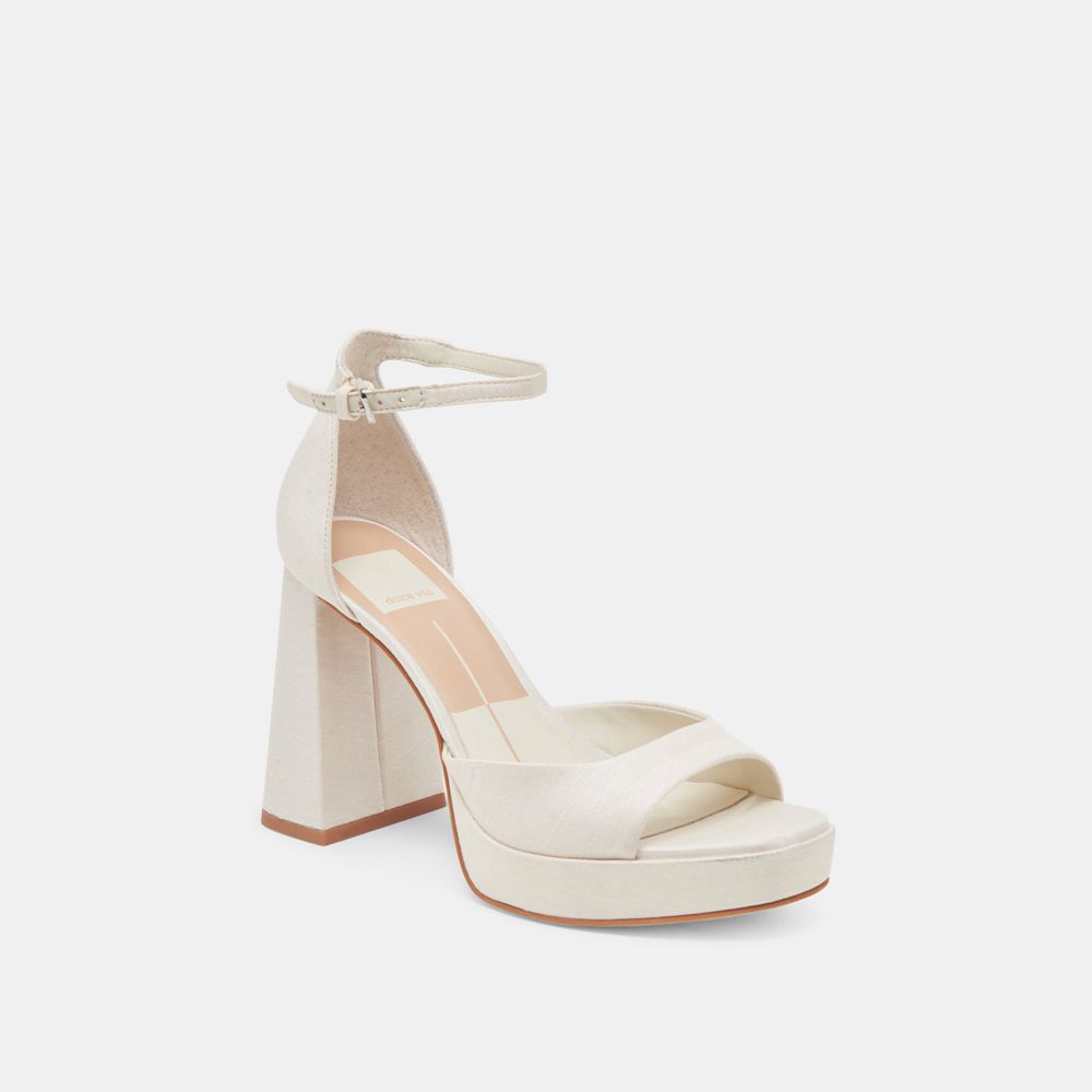 Dolce Vita Pandro Women Heels White | US-632701BXP