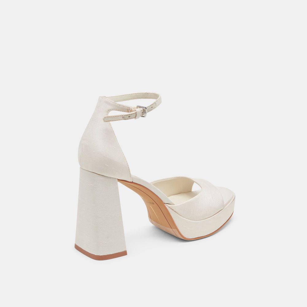 Dolce Vita Pandro Women Heels White | US-632701BXP