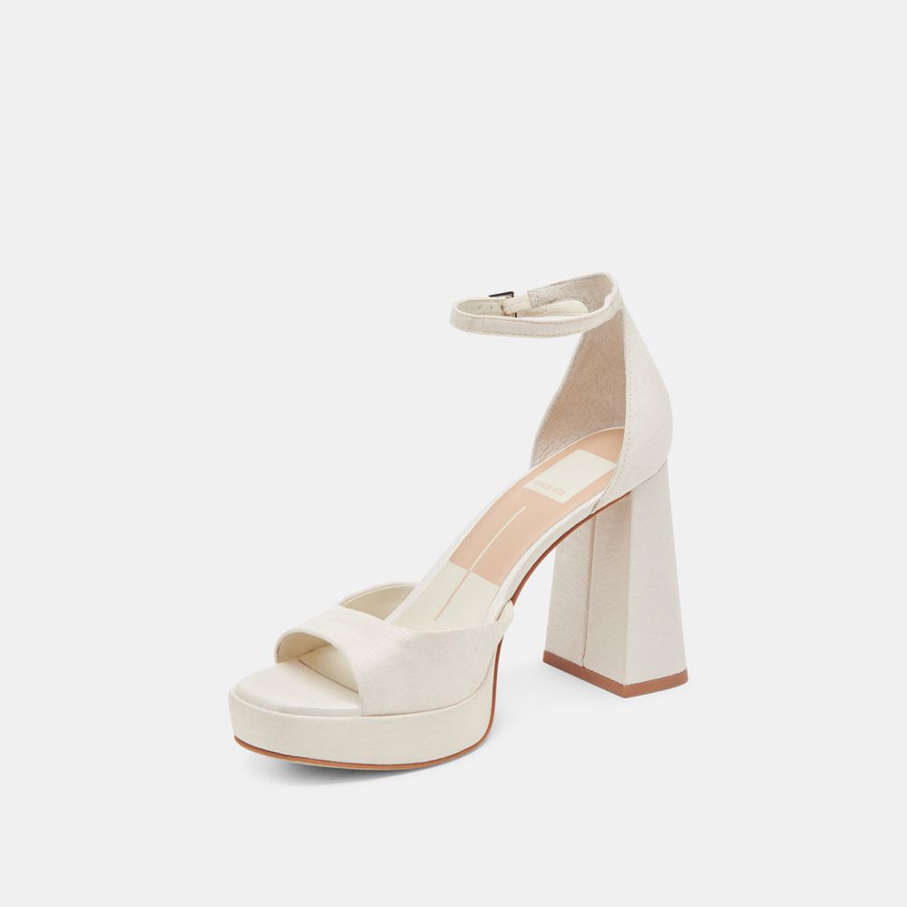 Dolce Vita Pandro Women Heels White | US-632701BXP