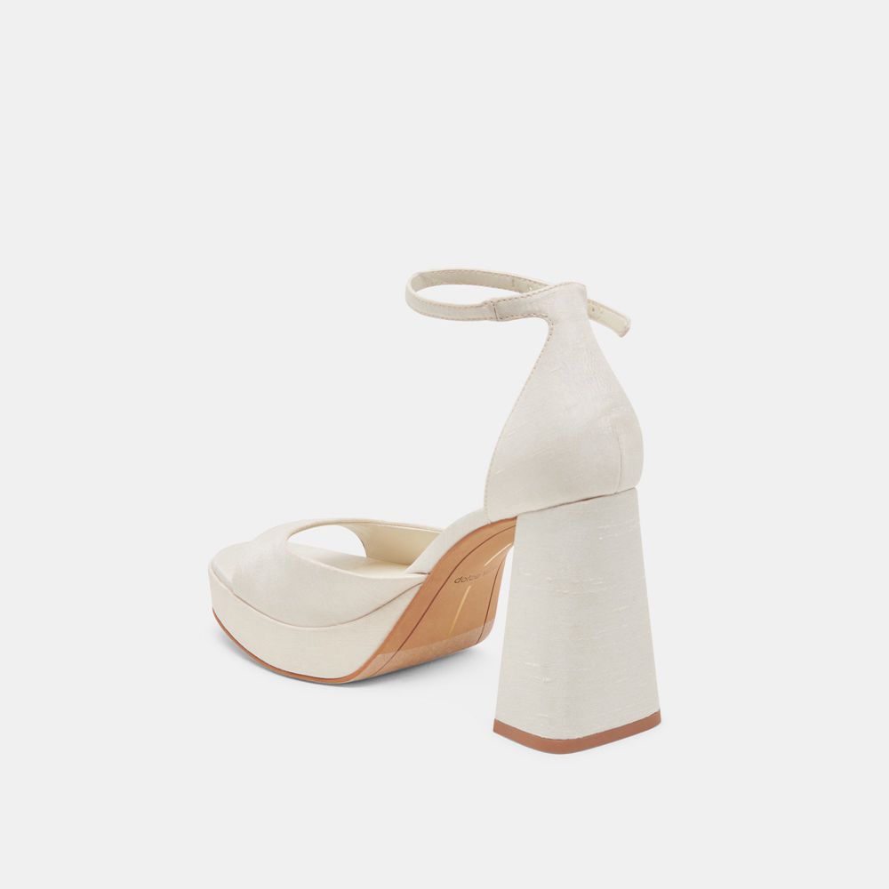 Dolce Vita Pandro Women Heels White | US-632701BXP