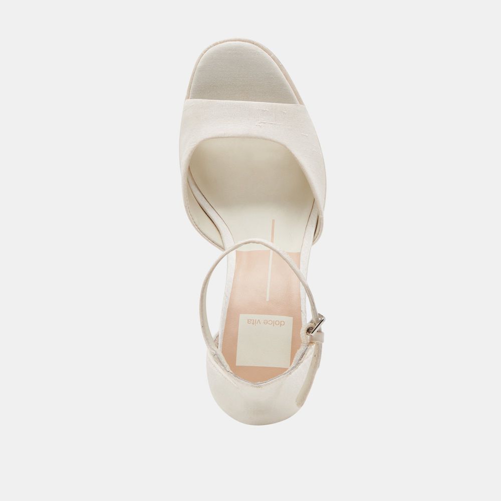 Dolce Vita Pandro Women Heels White | US-632701BXP