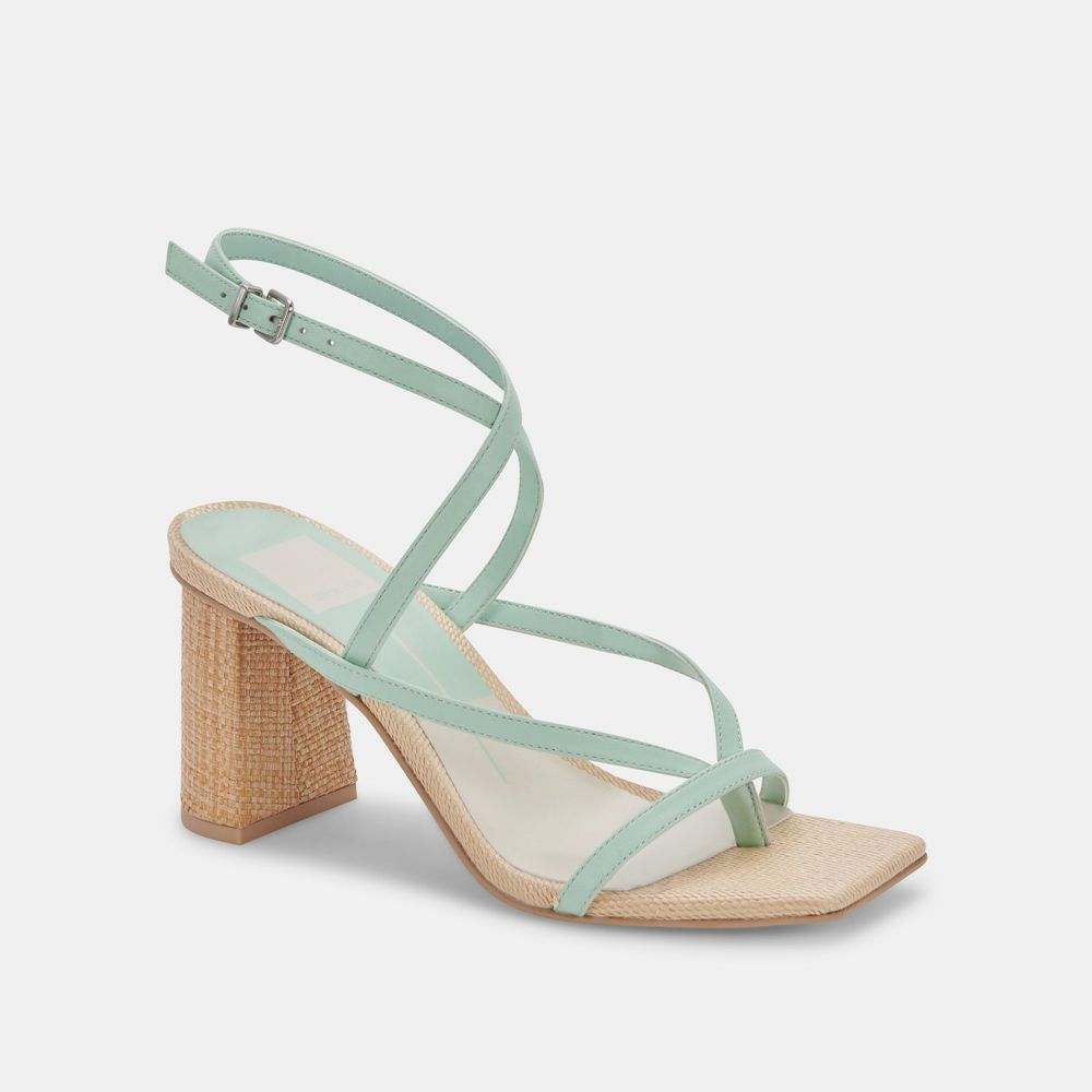 Dolce Vita Paroo Leather Women Heels Mint | US-682104ECP