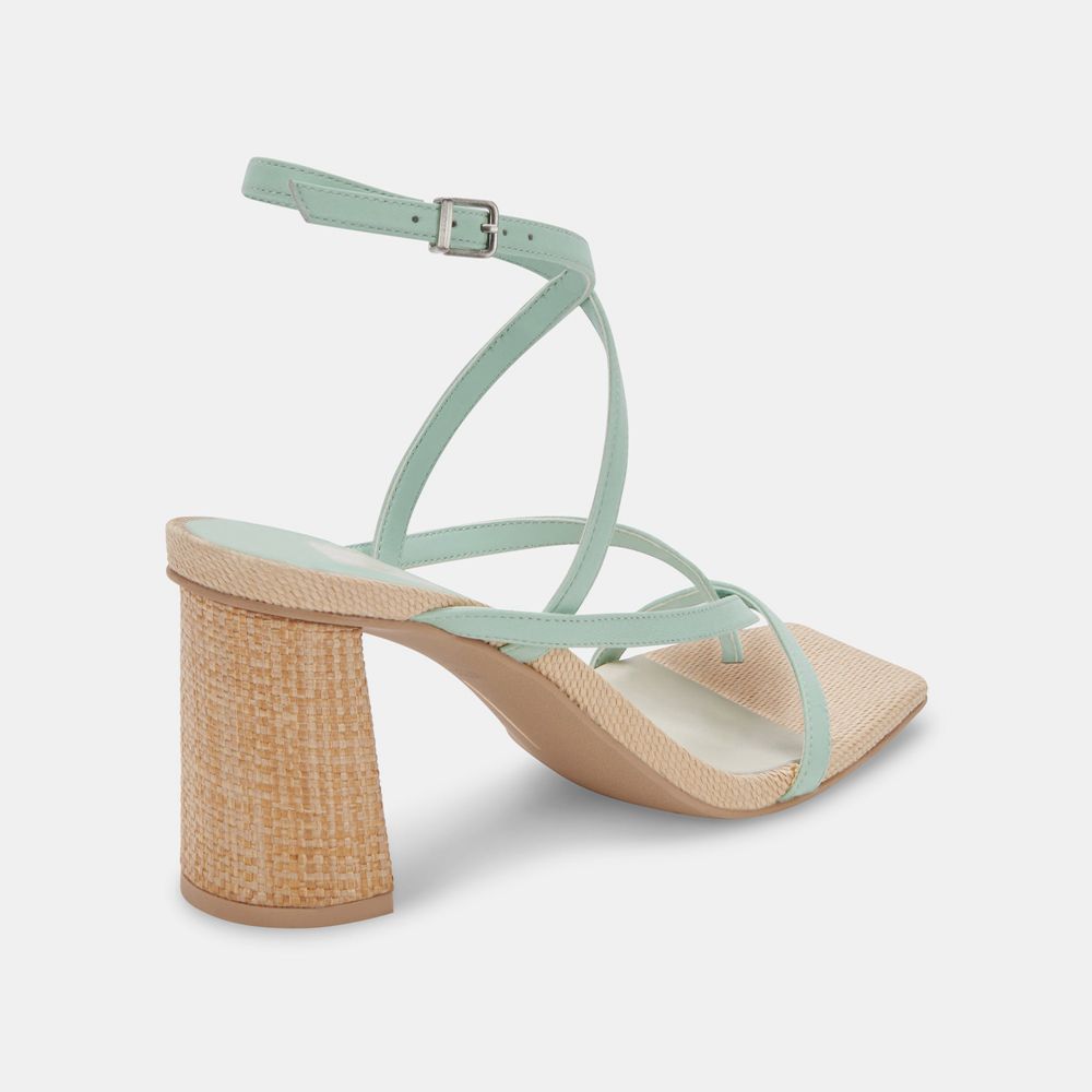 Dolce Vita Paroo Leather Women Heels Mint | US-682104ECP