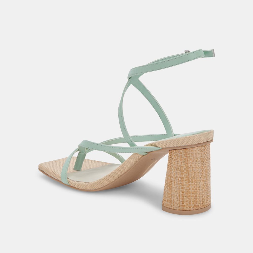 Dolce Vita Paroo Leather Women Heels Mint | US-682104ECP