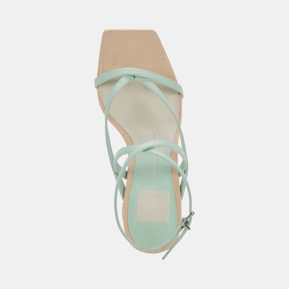 Dolce Vita Paroo Leather Women Heels Mint | US-682104ECP