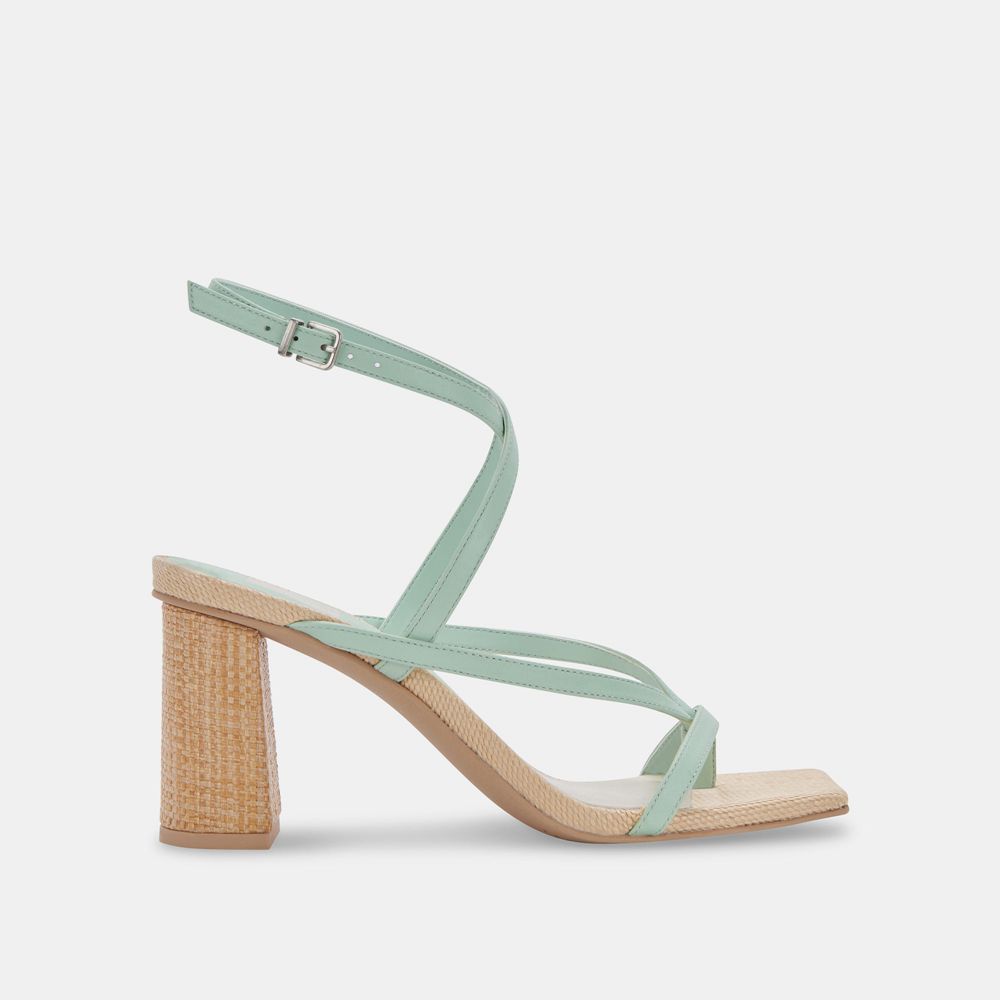 Dolce Vita Paroo Leather Women Heels Mint | US-682104ECP