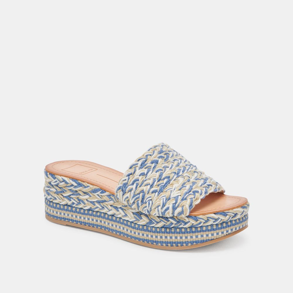 Dolce Vita Pazli Woven Women Sandals Blue | US-765013MAB