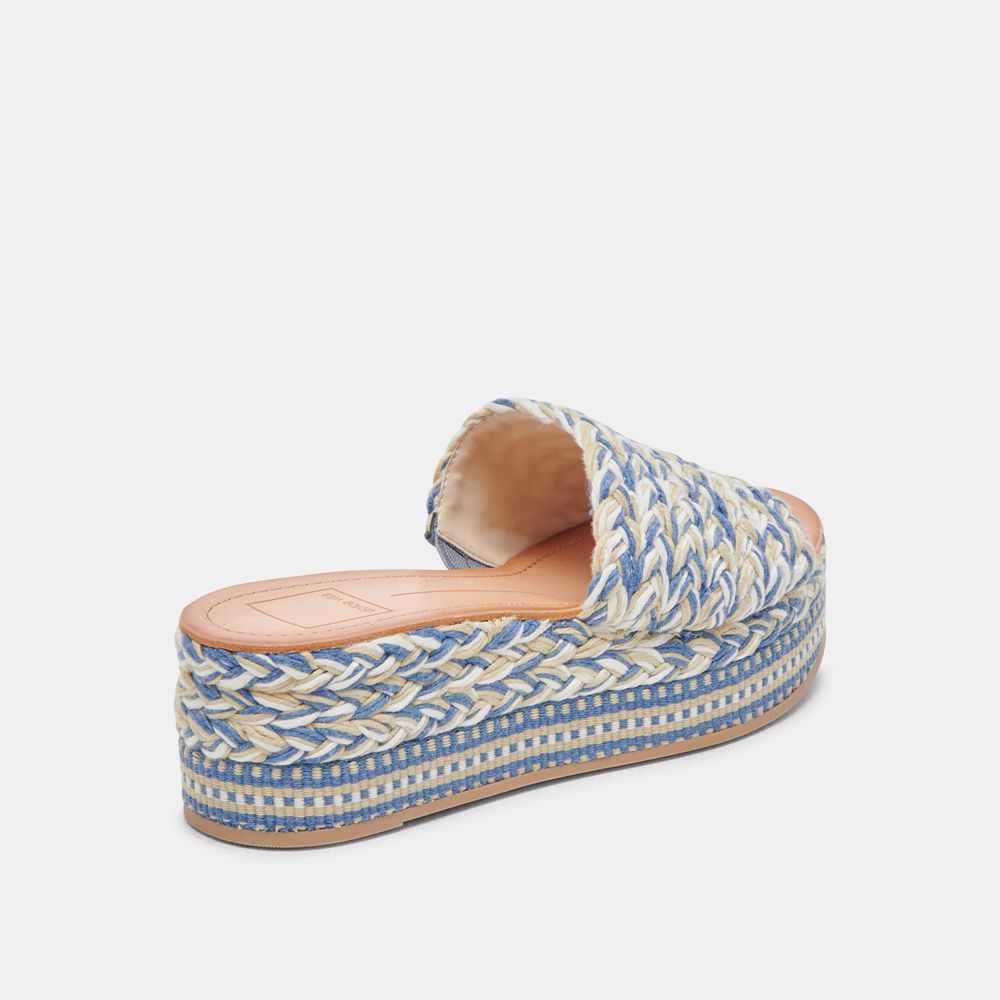 Dolce Vita Pazli Woven Women Sandals Blue | US-765013MAB