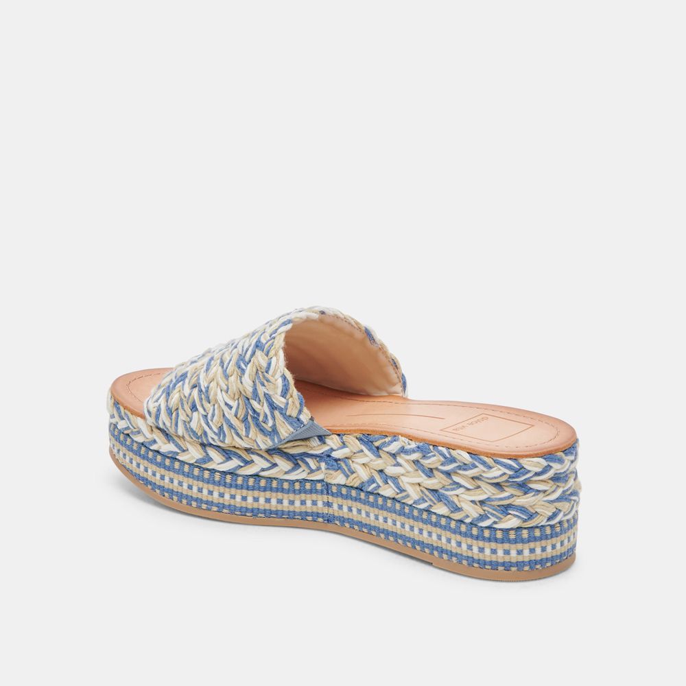 Dolce Vita Pazli Woven Women Sandals Blue | US-765013MAB