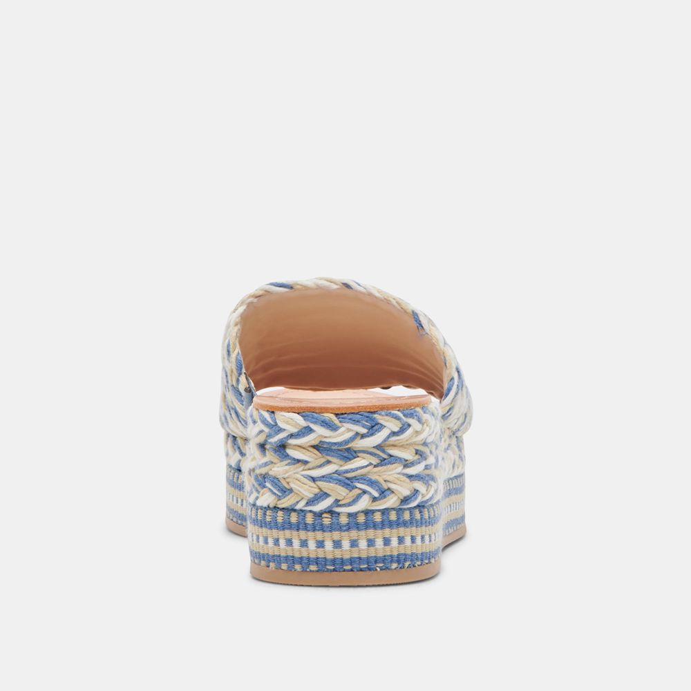 Dolce Vita Pazli Woven Women Sandals Blue | US-765013MAB