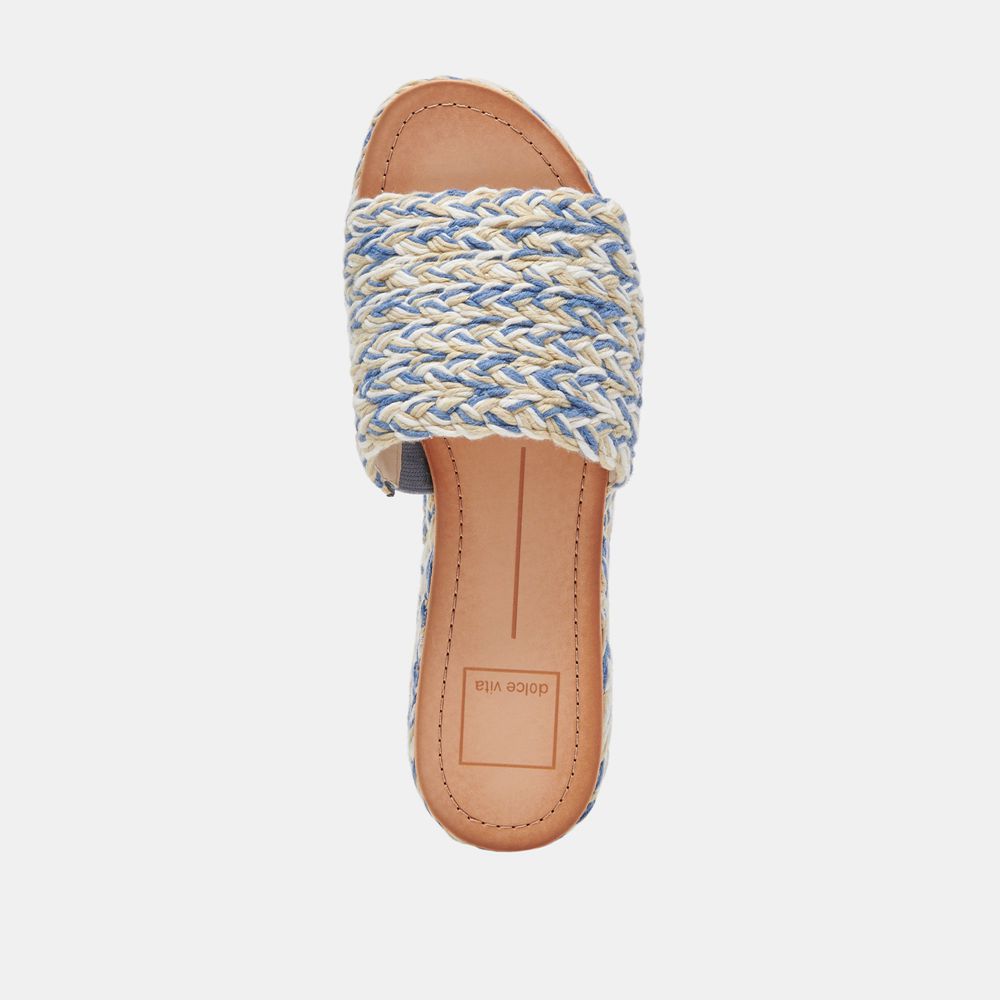 Dolce Vita Pazli Woven Women Sandals Blue | US-765013MAB