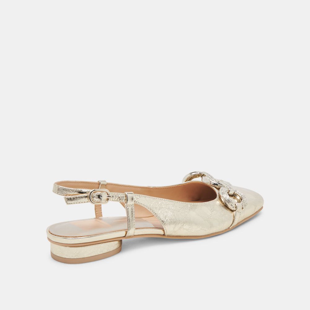 Dolce Vita Ramano Leather Women Flats Platinum | US-502891KLH