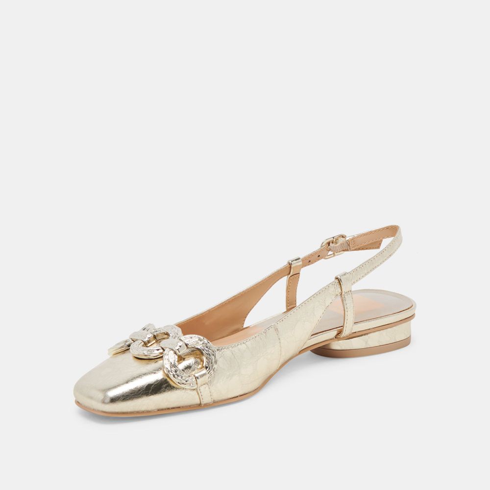 Dolce Vita Ramano Leather Women Flats Platinum | US-502891KLH