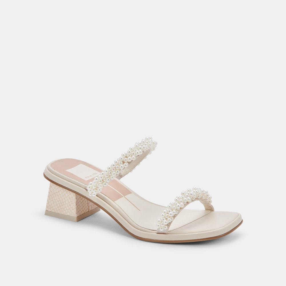 Dolce Vita River Pearl Women Heels White | US-350178NKL