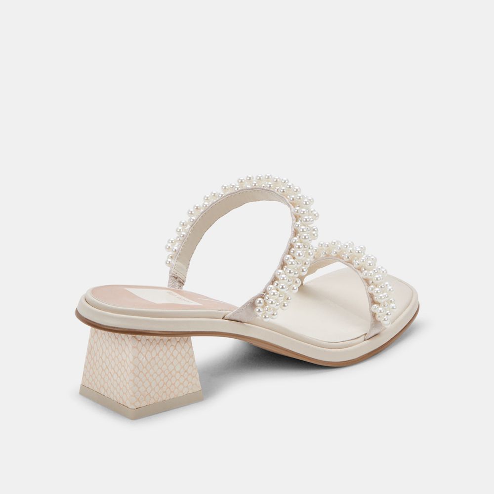 Dolce Vita River Pearl Women Heels White | US-350178NKL