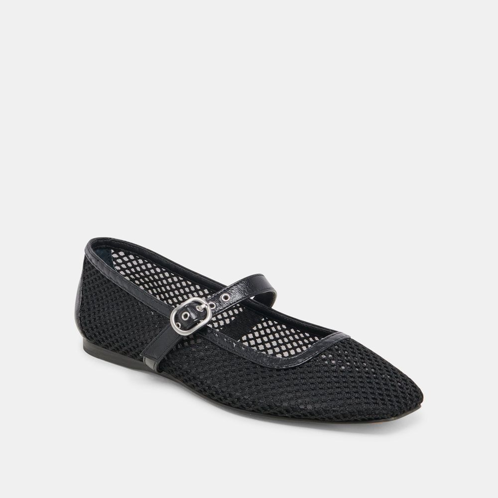 Dolce Vita Rodni Mesh Women Ballet Flats Black | US-573061LDN