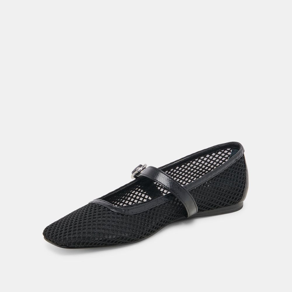 Dolce Vita Rodni Mesh Women Ballet Flats Black | US-573061LDN