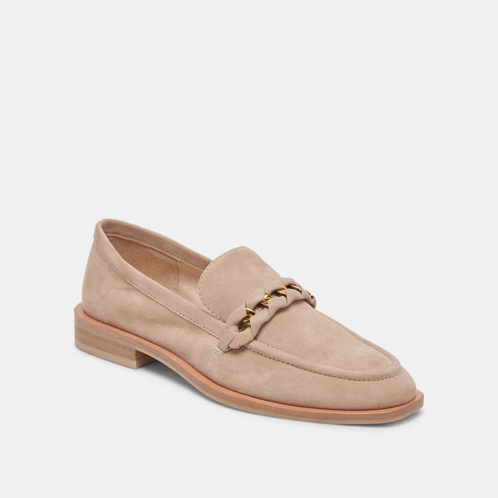 Dolce Vita Sallie Suede Women Flats Beige | US-342706BCD