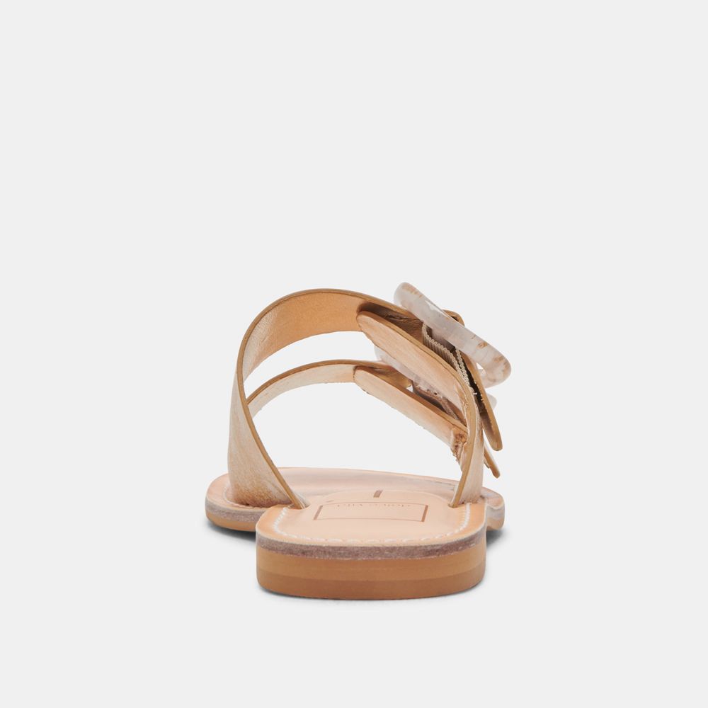 Dolce Vita Secily Nubuck Women Sandals Light Gold | US-981703HCI