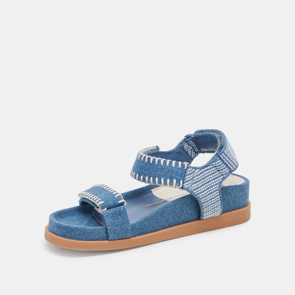 Dolce Vita Senora Denim Women Sandals Blue | US-805419ARW