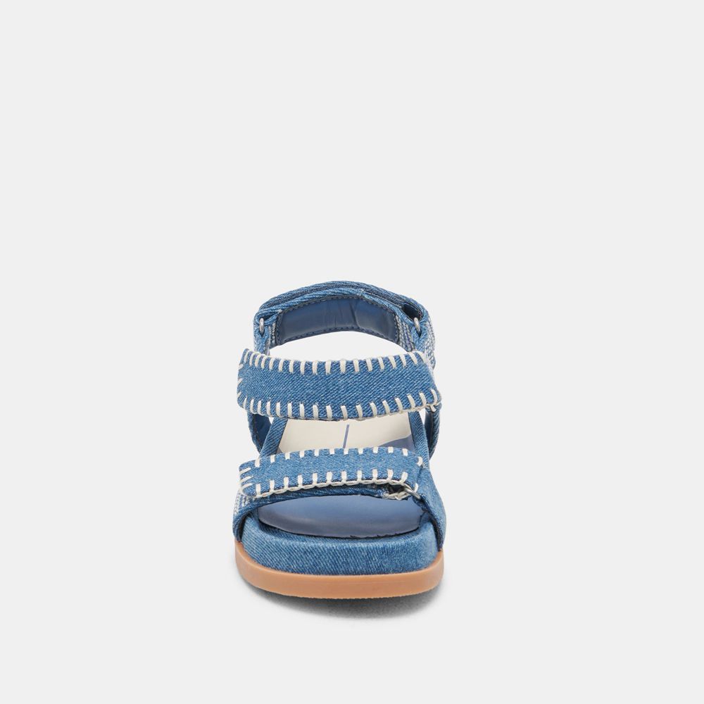 Dolce Vita Senora Denim Women Sandals Blue | US-805419ARW