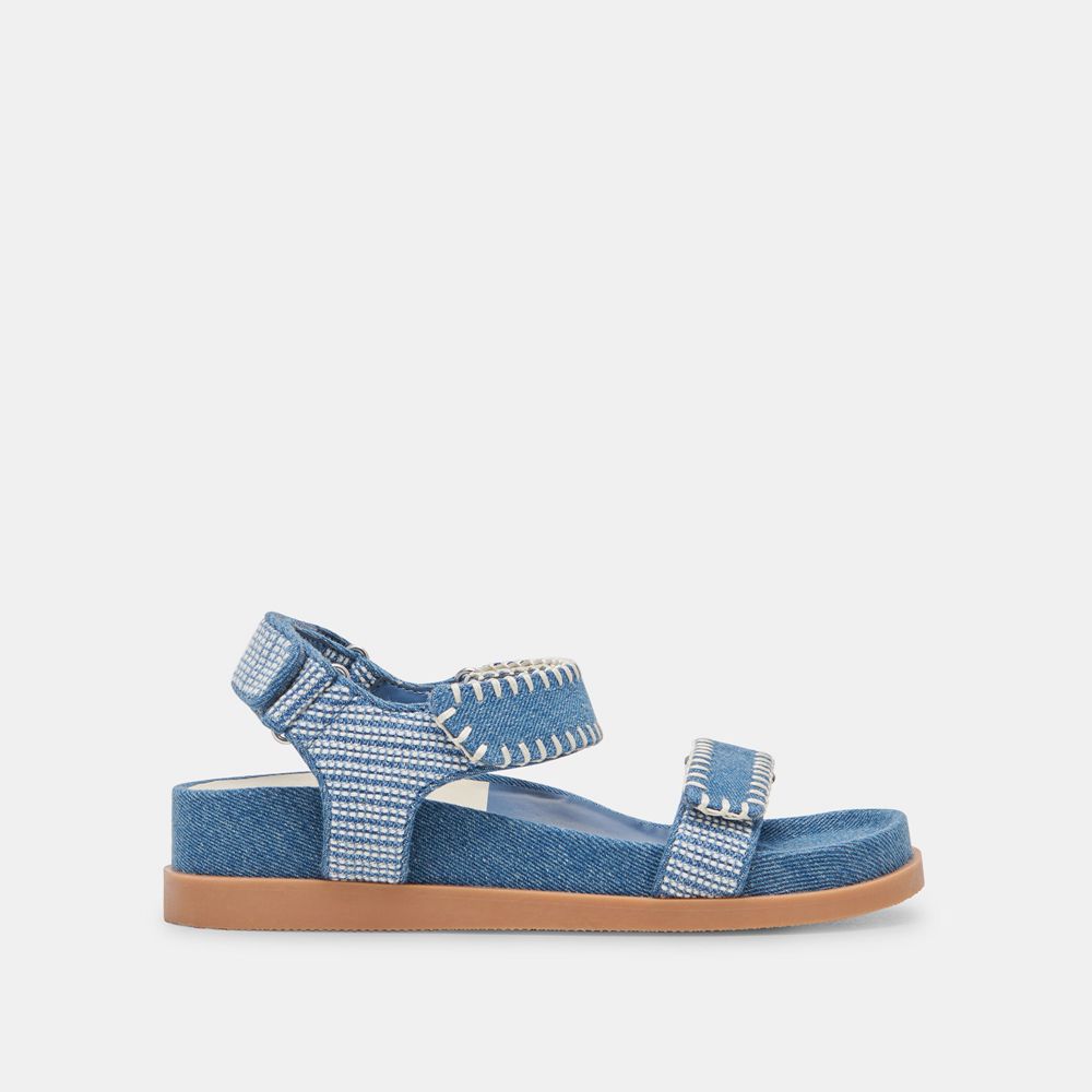 Dolce Vita Senora Denim Women Sandals Blue | US-805419ARW