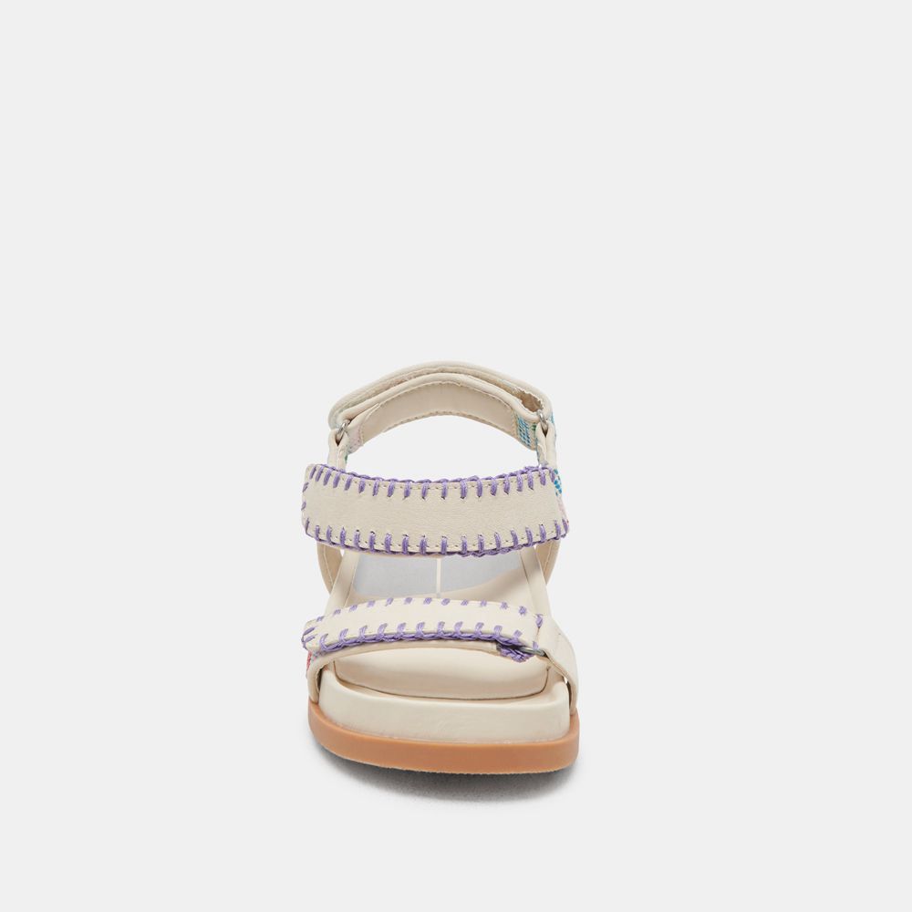 Dolce Vita Senora Nubuck Women Sandals Cream | US-526081FQB