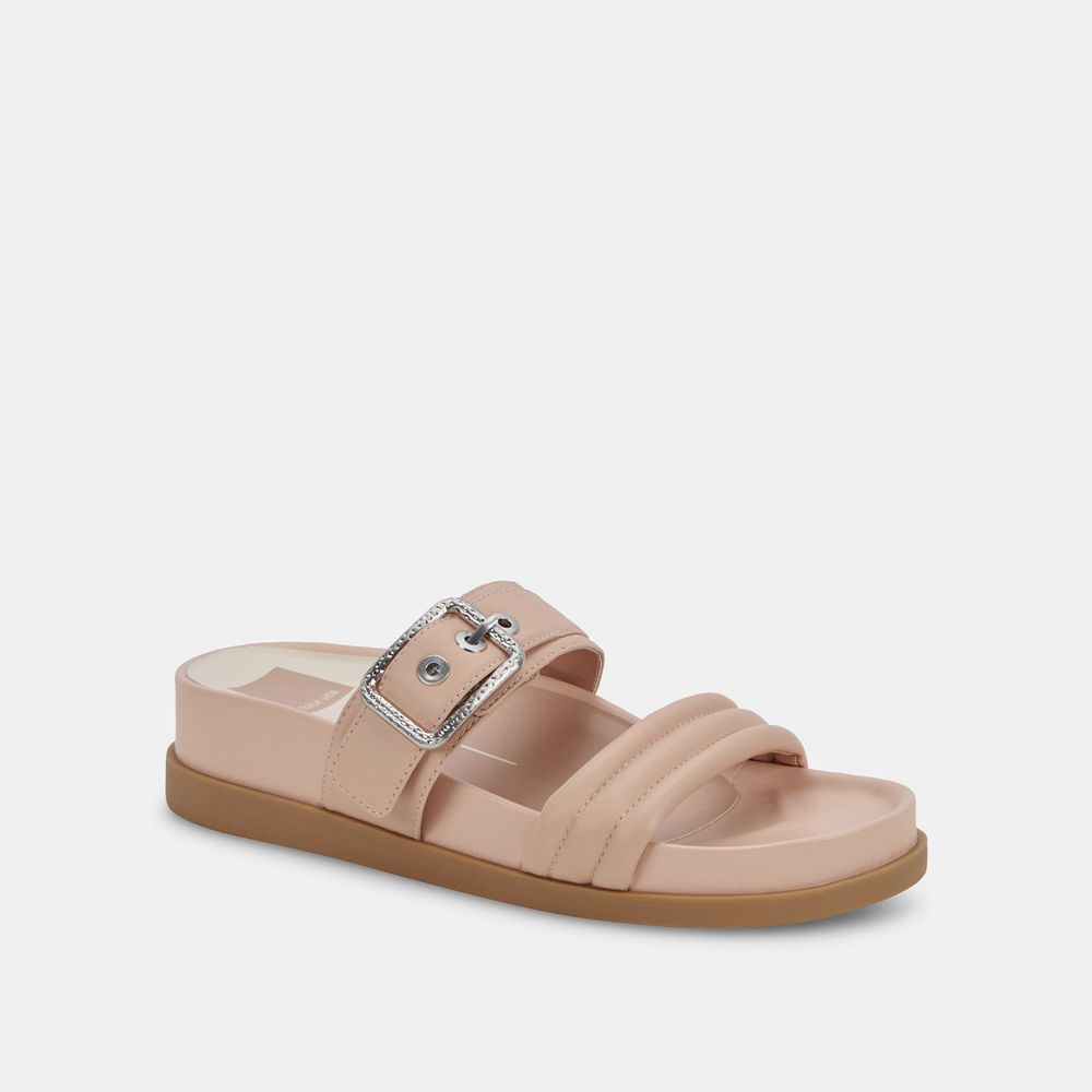 Dolce Vita Shaila Leather Women Sandals Cream | US-594327OAW