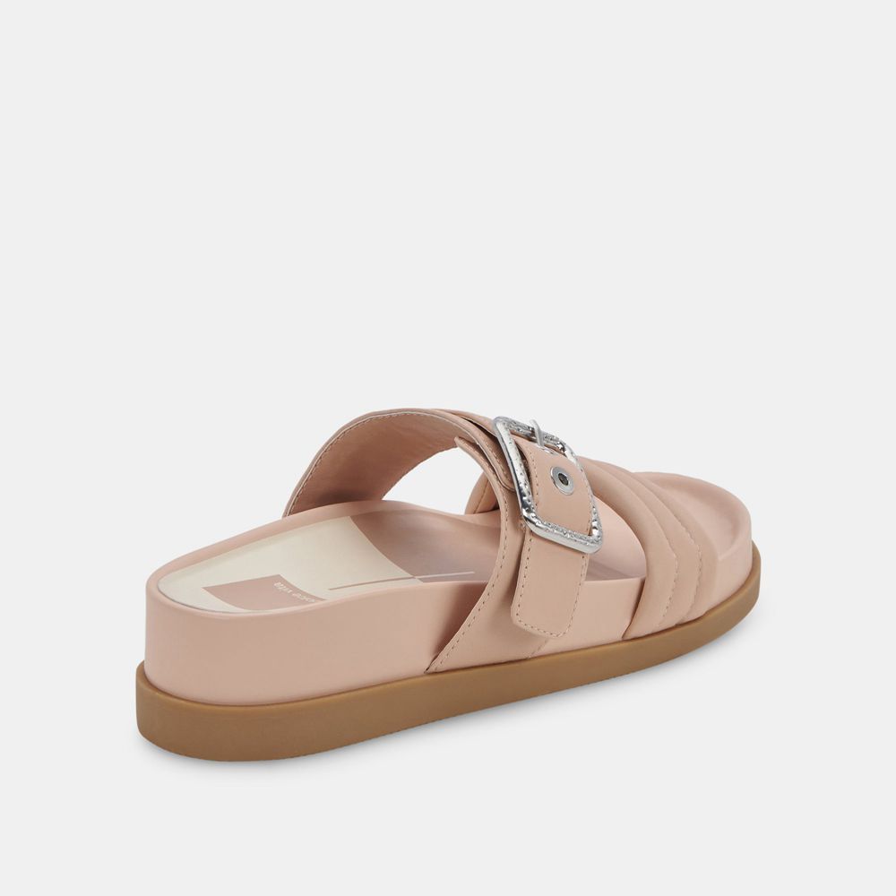 Dolce Vita Shaila Leather Women Sandals Cream | US-594327OAW