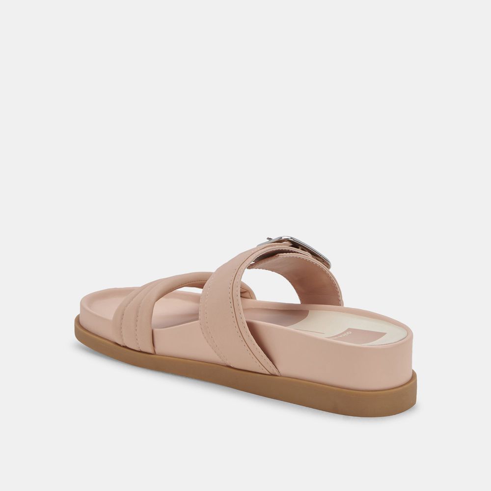 Dolce Vita Shaila Leather Women Sandals Cream | US-594327OAW