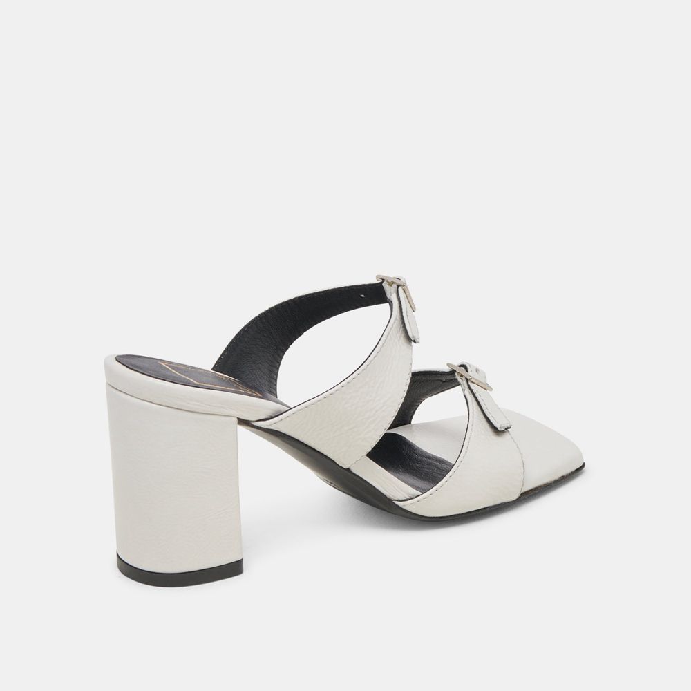 Dolce Vita Shane Crinkle Patent Women Heels White | US-639075VFJ