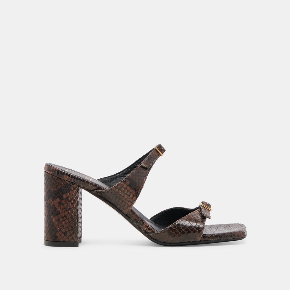 Dolce Vita Shane Women Heels Dark Brown | US-948570MDQ