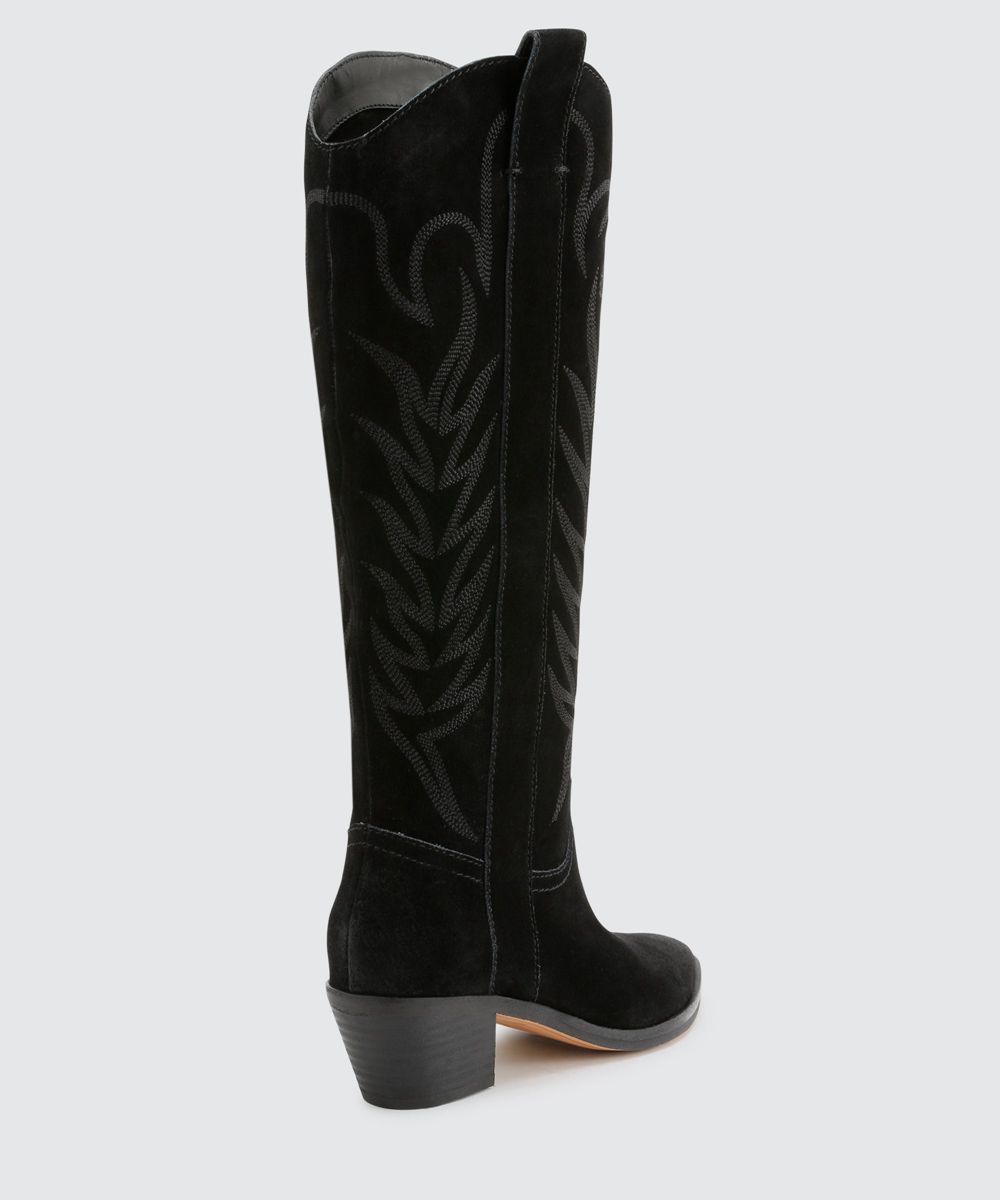 Dolce Vita Solei Women Western Boots Black | US-197302IZQ