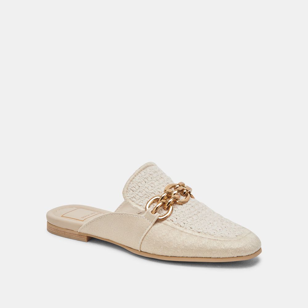 Dolce Vita Solina Woven Women Flats Cream | US-317865RWL